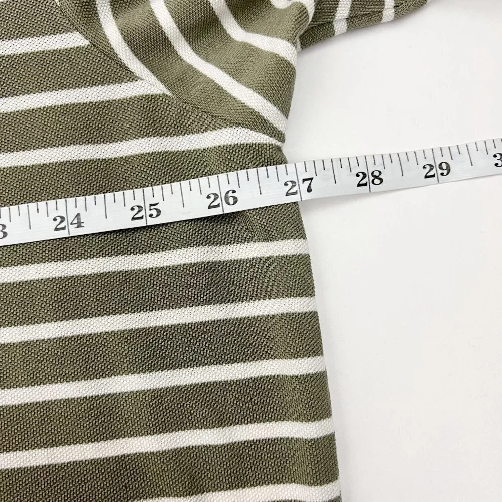 Polo Ralph Lauren Polo Shirt Men's 2XL Big Olive Green White Stripe